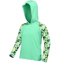Boys Rash Guard Swim Hoodie, Kids Long Sleeve Sun Fishing Shirts