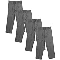 Boys Regular & Husky Fit Straight Flat Front Adjustable Waist School Uniform Pants