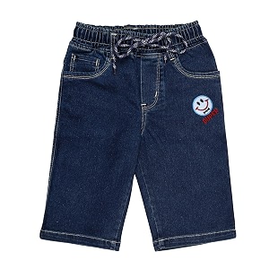 Boys Regular fitLight BlueDrawstring Elastic WaistbandStretchable Cotton