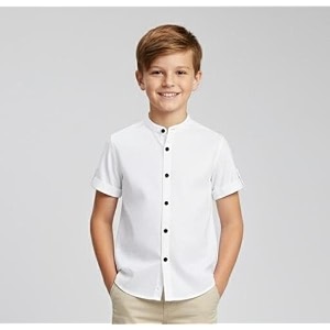 boys regular fit shirt lightweight cotton material for all day comfort and easy movement