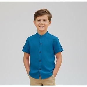 boys regular fit shirt lightweight cotton material for all day comfort and easy movement