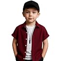 Boys Regular Fit Solid Casual Shirt with