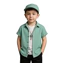 Boys Regular Fit Solid Casual Shirt with