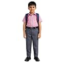 Boys School Uniform Half Sleeve Checked Shirt