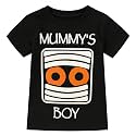 Boys Short Sleeve Funny Graphic Tees for Toddler to Big Kid
