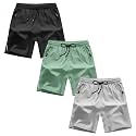 Boys Shorts Quick Dry Athletic Running Shorts with Zipper Pockets