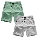 Boys Shorts Quick Dry Athletic Running Shorts with Zipper Pockets
