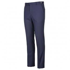 boys slim fit cotton trousers  soft durable school wear pants  terri cot blue slim-fit for boys