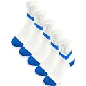 Boys Socks Athletic Crew Cotton Seamless Toes Breathable 5-Pack 4-18Years