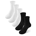 Boys Socks Athletic Crew Cotton Seamless Toes Breathable 5-Pack 4-18Years