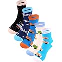 Boys Socks Athletic Crew Cotton Seamless Toes Breathable 5-Pack 4-18Years