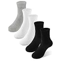 Boys Socks Athletic Crew Cotton Seamless Toes Breathable 5-Pack 4-18Years