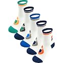 Boys Socks Athletic Crew Cotton Seamless Toes Breathable 5-Pack 4-18Years