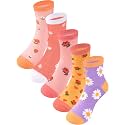 Boys Socks Athletic Crew Cotton Seamless Toes Breathable 5-Pack 4-18Years