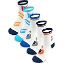 Boys Socks Athletic Crew Cotton Seamless Toes Breathable 5-Pack 4-18Years