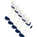 Boys Socks Athletic Crew Cotton Seamless Toes Breathable 5-Pack 4-18Years