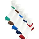 Boys Socks Athletic Crew Cotton Seamless Toes Breathable 5-Pack 4-18Years