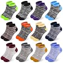 Boys Socks,Toddler Ankle Athletic Socks Kids Half Cushioned Low Cut Sport Sock 12 Pairs