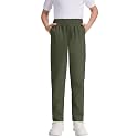 Boys Stretch Chino Pants, Pull-On Elastic Waist School Uniform Fit 3T-16Y