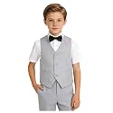 Boys Suit Homecoming Dresses for Kids Ring Bearer Outfit Suits Tuxedo Formal Vest and Pants Suit Set