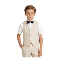 Boys Suit Homecoming Dresses for Kids Ring Bearer Outfit Suits Tuxedo Formal Vest and Pants Suit Set