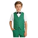 Boys Suit Homecoming Dresses for Kids Ring Bearer Outfit Suits Tuxedo Formal Vest and Pants Suit Set