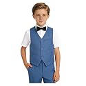 Boys Suit Homecoming Dresses for Kids Ring Bearer Outfit Suits Tuxedo Formal Vest and Pants Suit Set