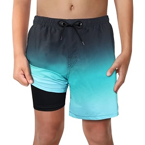 boys swim trunks with boxer brief liner compression anti chafe swimming shorts stretchy upf quick dry swimsuit