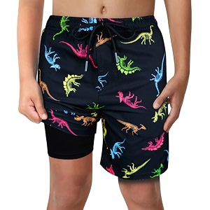 boys swim trunks with boxer brief liner compression anti chafe swimming shorts stretchy upf quick dry swimsuit