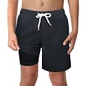 Boys Swim Trunks with Boxer Brief Liner Compression Anti Chafe Swimming Shorts Stretchy UPF Quick Dry Swimsuit