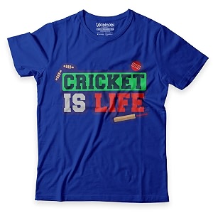 Boys T-Shirt Cricket is Life 100 Cotton
