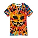 Boys Tie Dye Shirt Kids Rainbow Shirts Size 4-16