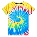 Boys Tie Dye Shirt Kids Rainbow Shirts Size 4-16