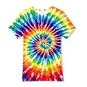 Boys Tie Dye Shirt Kids Rainbow Shirts Size 4-16