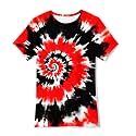 Boys Tie Dye Shirt Kids Rainbow Shirts Size 4-16