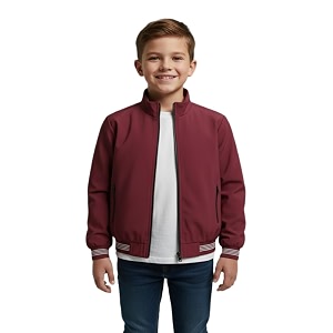Boys Trendy Maroon Jacket Soft Fabric