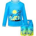 Boys Two Piece Rash Guard Swim Set
