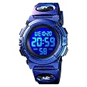 Boys Watch Digital Sports Waterproof Outdoor Kids Watches Alarm Clock 12/24 H Stopwatch Calendar 3-15 Year Old Boys Girls Wristwatch - Purple