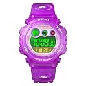 Kids Watch Digital Sport Waterproof Boys Girls Watch Outdoor 12/24 H Alarm Backlight Stopwatch Military Child Wristwatch for 3-15 Year Old Purple