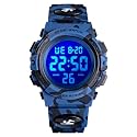 Boys Watch Digital Sports Waterproof Outdoor Kids Watches Alarm Clock 12/24 H Stopwatch Calendar 3-15 Year Old Boys Girls Wristwatch