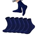 Boys White Crew Socks for Boys Cotton Seamless School Uniform Dress Socks