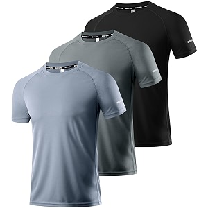 boyzn 1 or 3 pack men39s workout running shirts dry fit moisture wicking t-shirts sports gym athletic short sleeve shirts