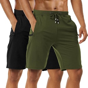 Boyzn Mens 2 Pack Athletic Shorts Comfortable