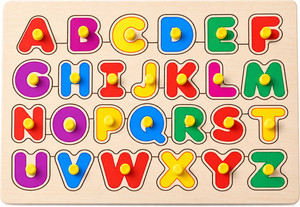 bozica wooden educational creative learning a to z english alphabets board puzzle
