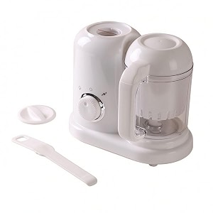 bpa-free-no infant meal steamer and blender multifunctional infant meal maker electric steamer and blender compact for parents babies meal preparation white uk plug