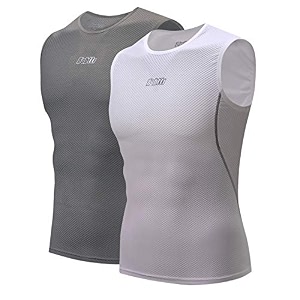 bpbtti men39s sleeveless cycling base layer bike undershirtbreathablesuperlight and moisture wicking