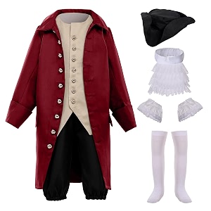 BPURB Rococo Boy Colonial Costume Patriotic Boy