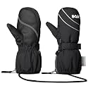BQA Kids Ski Mittens Toddler Winter Snow Thinsulate Waterproof Mittens with String for Boys Girls
