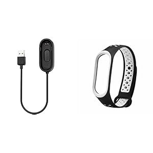bqet usb charging cable for mi 4 band cord charger amp band strap for xiaomi mi 4 band smart mi 4 cc blackwhite