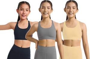 braafee 3_air_gcb girls non padded fully stretchable high coverage bra multicolor girls sports non padded bra